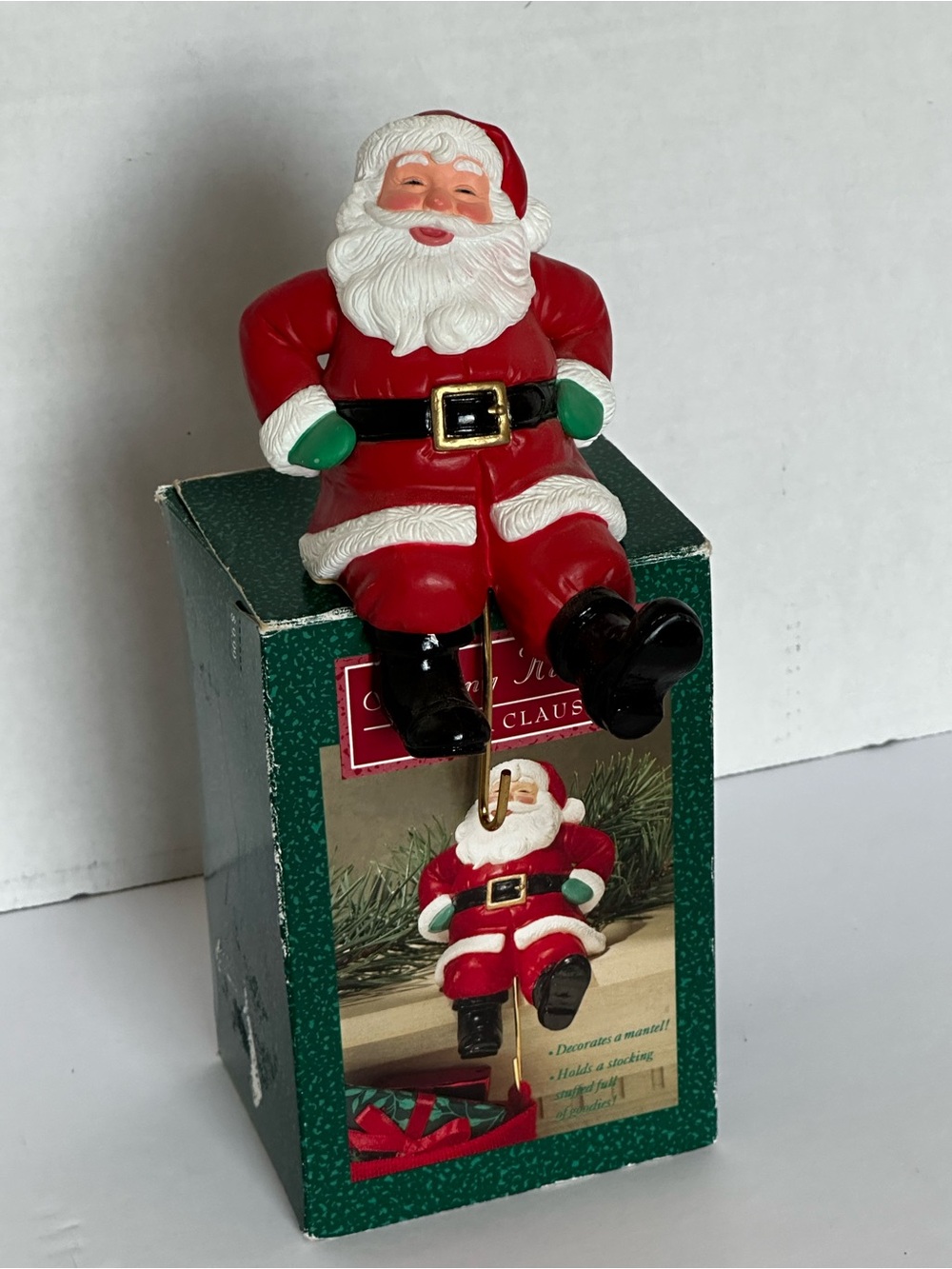 Vintage Santa hallmark stocking hook